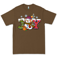 Cacao christmas joy snowman Premium Tee - CowGirlArtShop