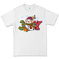 White christmas joy snowman Premium Tee - CowGirlArtShop