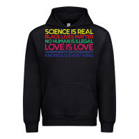 Black Anti Trump Science is Real Black Lives Matter T shirt Urban Hoodie - artisFamous