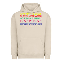 Pigment French Oak Anti Trump Science is Real Black Lives Matter T shirt Urban Hoodie - artisFamous