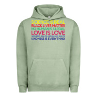 Pigment Oil Green Anti Trump Science is Real Black Lives Matter T shirt Urban Hoodie - artisFamous