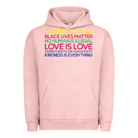 Pigment Salmon Anti Trump Science is Real Black Lives Matter T shirt Urban Hoodie - artisFamous