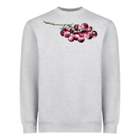Heather Grey red grape Heavyweight Sweatshirt - AdoDesignShop