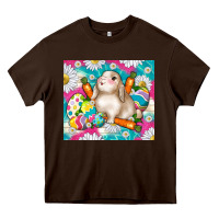 Chocolate Brown easter day rabbit Heavy Core Tee - TumblerDesignByShophia