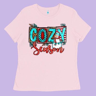 Cozy Season Ladies Tee Designed By Oliviacreatesart