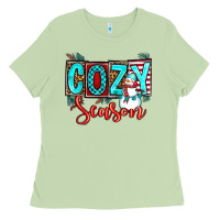 Matcha cozy season Ladies Tee - OliviaCreatesArt