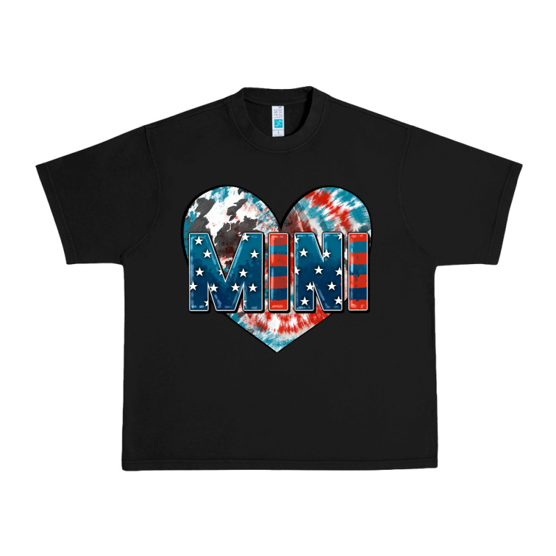 American Mini Heart 4th Of July Urban Heavy Tee by FaDigitalArtStudio | Teevron