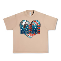 Burro American mini heart 4th of july Urban Heavy Tee - FaDigitalArtStudio