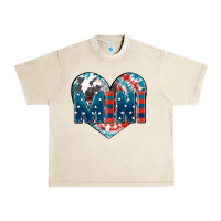 Sandshell American mini heart 4th of july Urban Heavy Tee - FaDigitalArtStudio