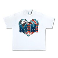 White American mini heart 4th of july Urban Heavy Tee - FaDigitalArtStudio