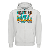 Dove Grey trust me i am a nurse Zipper Hoodie - AdoDesignShop