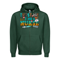 Sports Green trust me i am a nurse Zipper Hoodie - AdoDesignShop