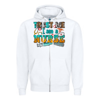 White trust me i am a nurse Zipper Hoodie - AdoDesignShop