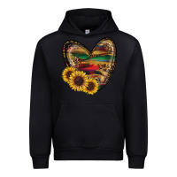 Black Sunflower Fall Heart Urban Hoodie - RanaPortraitStore