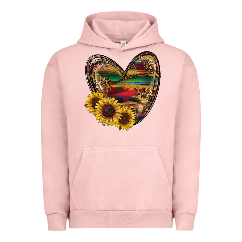 Sunflower Fall Heart Urban Hoodie by RanaPortraitStore | Teevron