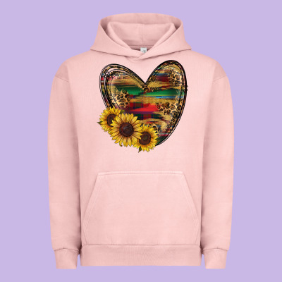 Sunflower Fall Heart Urban Hoodie Designed By Ranaportraitstore