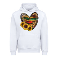 White Sunflower Fall Heart Urban Hoodie - RanaPortraitStore