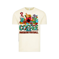 Coffee And American Football Coffee Cups Vintage Tee | Teevron