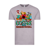 Vintage Zinc Coffee And American Football Coffee Cups Vintage Tee - FaDigitalArtStudio