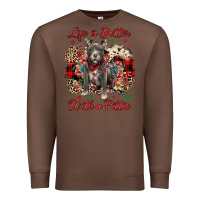 Chestnut Christmas life is better with a pittie Premium Sweatshirt - JahusDesignShop