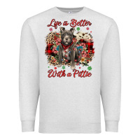 Oatmeal Heather Christmas life is better with a pittie Premium Sweatshirt - JahusDesignShop