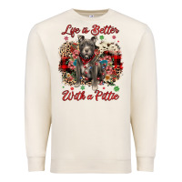 Sandshell Christmas life is better with a pittie Premium Sweatshirt - JahusDesignShop