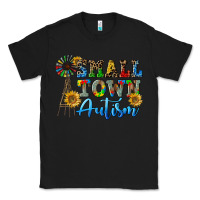 Black small town autism Classic Tee - CowGirlArtShop