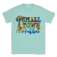 Seafoam small town autism Classic Tee - CowGirlArtShop