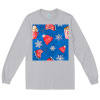 Moon Dust winter  snowflakes hot cocoa ice skating shoes Long Sleeve Tee - FaDigitalArtStudio