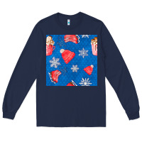 Winter  Snowflakes Hot Cocoa Ice Skating Shoes Long Sleeve Tee | Teevron