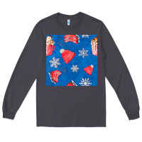 Smoke winter  snowflakes hot cocoa ice skating shoes Long Sleeve Tee - FaDigitalArtStudio