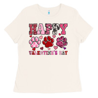 Happy Valentine's Day Paws Ladies Tee | Teevron
