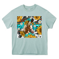 Arona cowhide aztec horse Heavy Core Tee - TumblerDesignByShophia