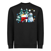 Black dental christmas teeth and winter with snowman Heavyweight Sweatshirt - AdoDesignShop