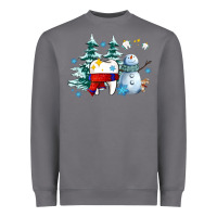 Storm dental christmas teeth and winter with snowman Heavyweight Sweatshirt - AdoDesignShop