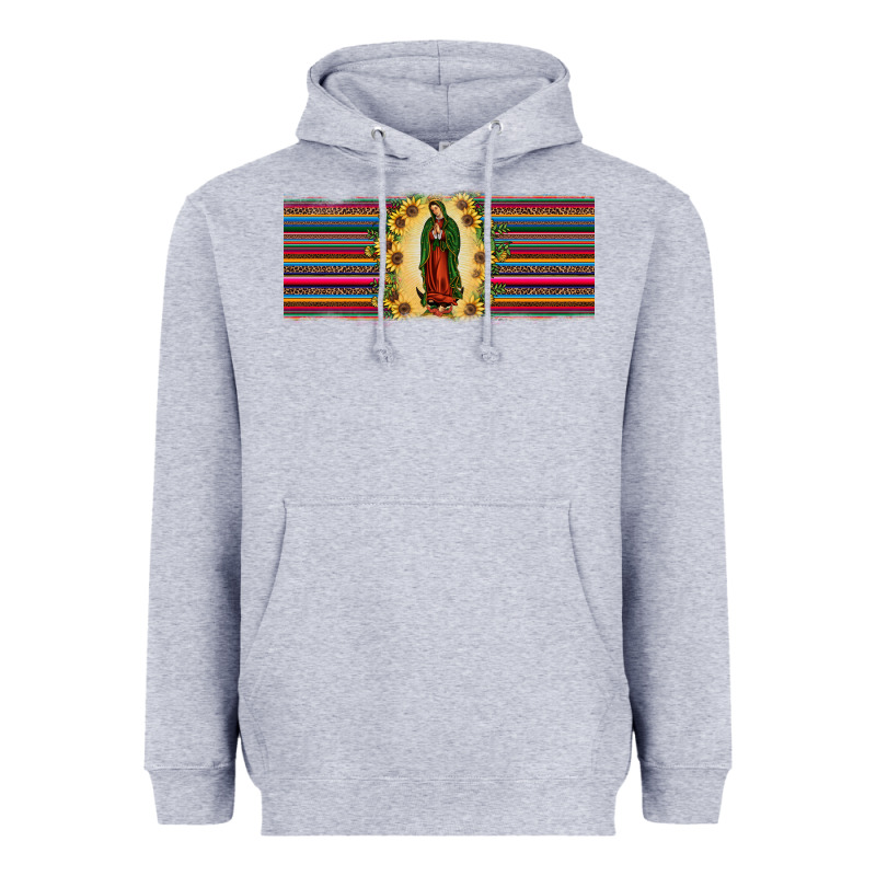 Lady Of Guadalupe  Sunflower Heavyweight Hoodie by JahusDesignShop | Teevron