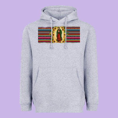Lady Of Guadalupe  Sunflower Heavyweight Hoodie Designed By Jahusdesignshop