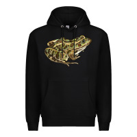 Black northern leopard frog Premium Hoodie - LillyAllenDesigns