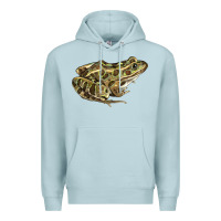 Blue Mist northern leopard frog Premium Hoodie - LillyAllenDesigns