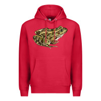 Cardinal northern leopard frog Premium Hoodie - LillyAllenDesigns