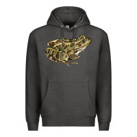 Charcoal Heather northern leopard frog Premium Hoodie - LillyAllenDesigns