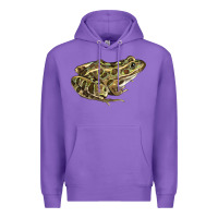 Purple northern leopard frog Premium Hoodie - LillyAllenDesigns