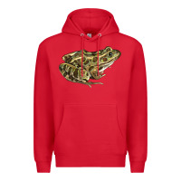 Red northern leopard frog Premium Hoodie - LillyAllenDesigns