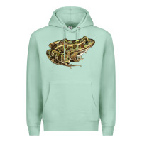 Seafoam northern leopard frog Premium Hoodie - LillyAllenDesigns