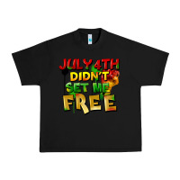 Black July 4th didn't set me free Urban Heavy Tee - FaDigitalArtStudio