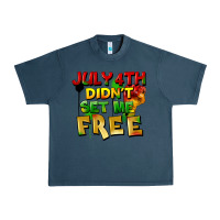 Midnight Navy July 4th didn't set me free Urban Heavy Tee - FaDigitalArtStudio