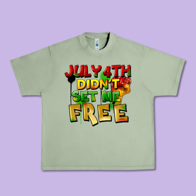 July 4th Didn't Set Me Free Urban Heavy Tee Designed By Fadigitalartstudio