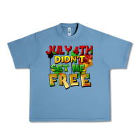 Pebble Blue July 4th didn't set me free Urban Heavy Tee - FaDigitalArtStudio
