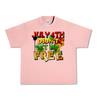 Salmon July 4th didn't set me free Urban Heavy Tee - FaDigitalArtStudio