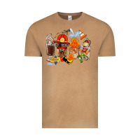 Vintage Camel Firefighter Coffee Cups Vintage Tee - FaDigitalArtStudio